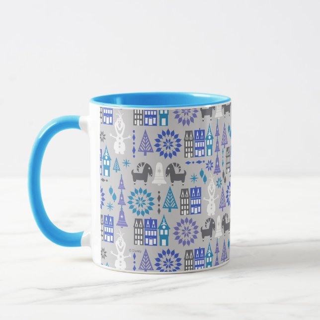 Olaf | Warm Hugs All Around Pattern Mug (Left)