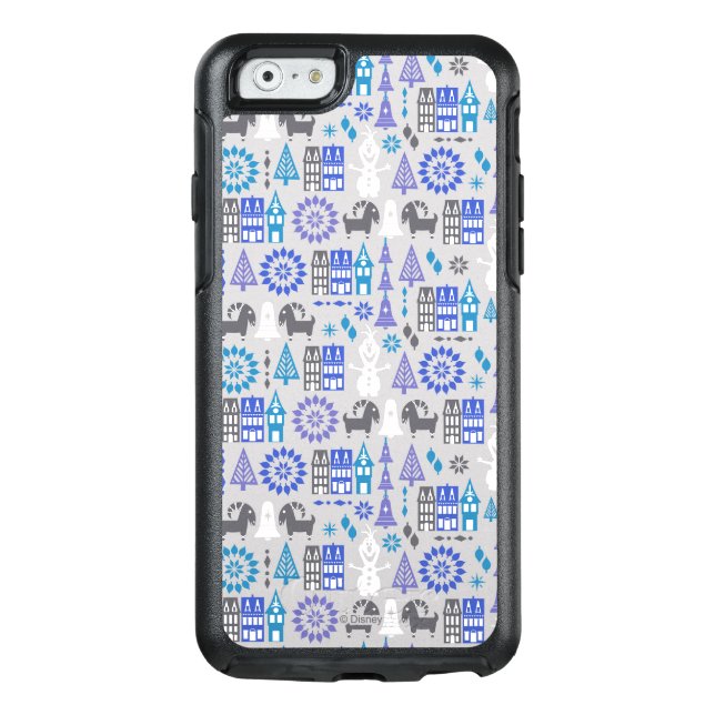 Olaf | Warm Hugs All Around Pattern Otterbox iPhone Case (Back)