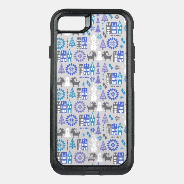 Olaf | Warm Hugs All Around Pattern Otterbox iPhone Case (Back)
