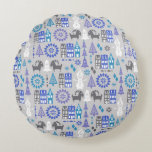 Olaf | Warm Hugs All Around Pattern Round Pillow