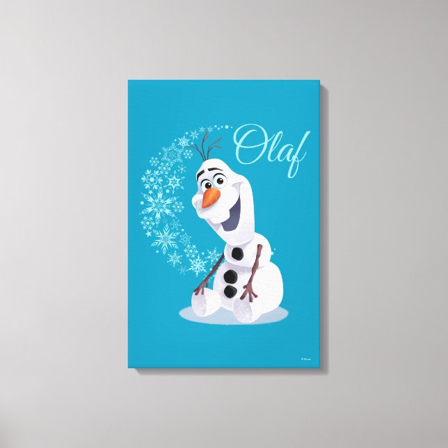 Olaf | Wave of Snowflakes Canvas Print (Front)