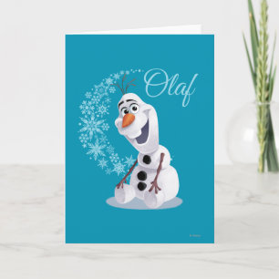 Olaf Wave of Snowflakes Card