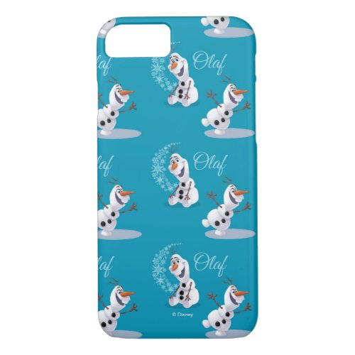 Olaf  Wave of Snowflakes iPhone 87 Case