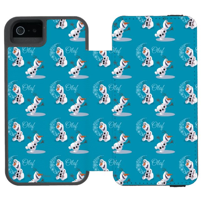 Olaf | Wave of Snowflakes Incipio iPhone Wallet Case (Folio Open)