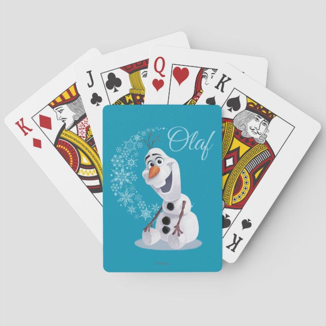 Olaf | Wave of Snowflakes Playing Cards (Back)