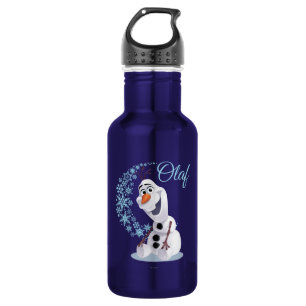 Olaf Wave of Snowflakes Stainless Steel Water Bottle