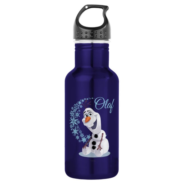 Olaf | Wave of Snowflakes Stainless Steel Water Bottle (Front)