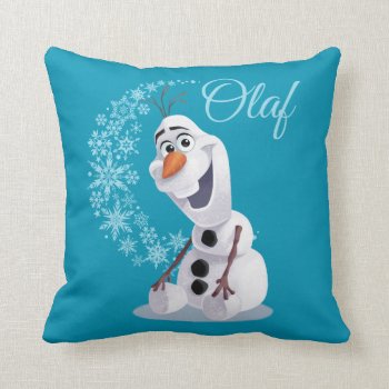 Olaf | Wave Of Snowflakes Throw Pillow by frozen at Zazzle
