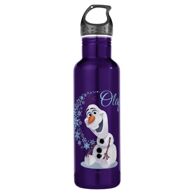 Olaf | Wave of Snowflakes Water Bottle (Front)
