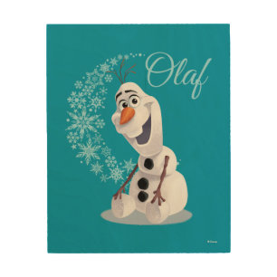 Olaf Wave of Snowflakes Wood Wall Decor