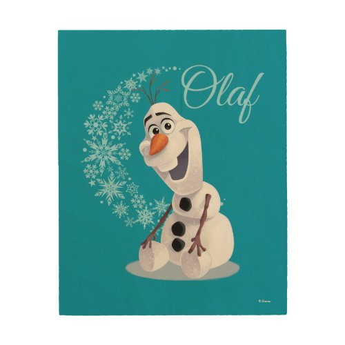 Olaf  Wave of Snowflakes Wood Wall Decor