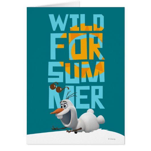 Olaf | Wild for Summer with Orange Circle Cards (Front)