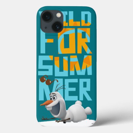 Olaf | Wild For Summer With Orange Circle Iphone 13 Case