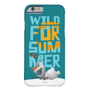 Olaf   Wild for Summer with Orange Circle Barely There iPhone 6 Case