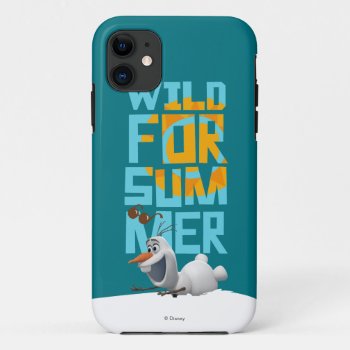 Olaf | Wild For Summer With Orange Circle Iphone 11 Case by frozen at Zazzle