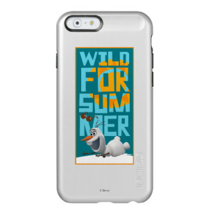 Olaf   Wild for Summer with Orange Circle Incipio Feather Shine iPhone 6 Case