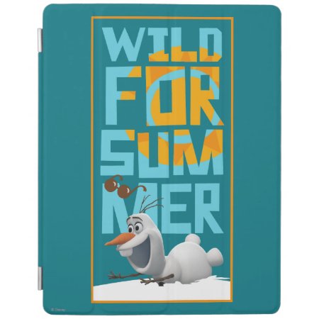 Olaf | Wild For Summer With Orange Circle Ipad Smart Cover