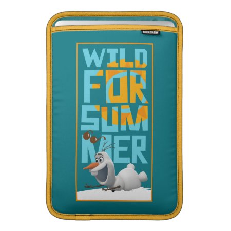 Olaf | Wild For Summer With Orange Circle Macbook Sleeve