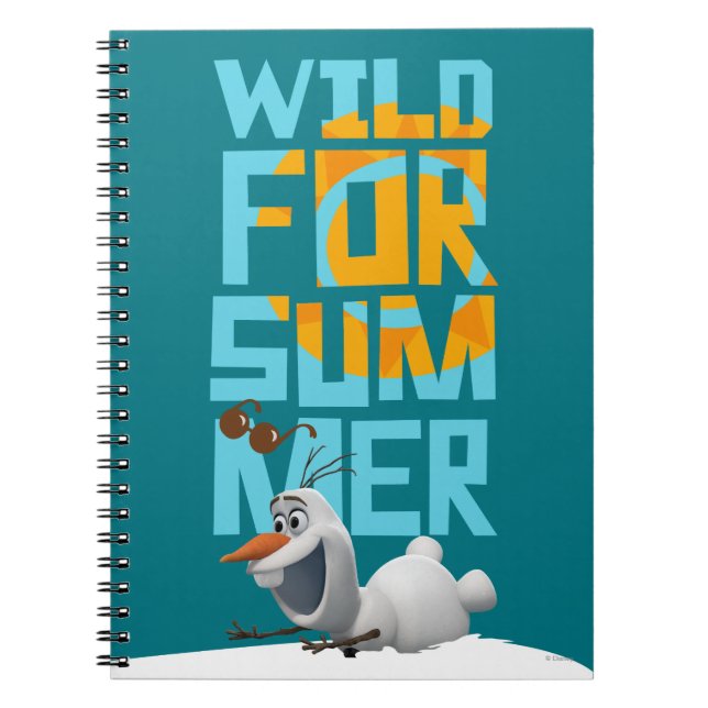 Olaf | Wild for Summer with Orange Circle Notebook (Front)