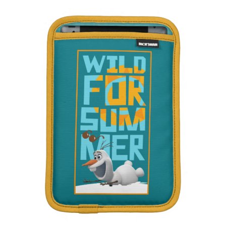 Olaf | Wild For Summer With Orange Circle Sleeve For Ipad Mini