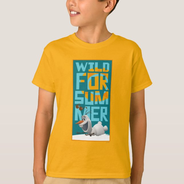 Olaf | Wild for Summer with Orange Circle T-Shirt (Front)