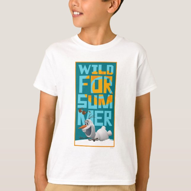 Olaf | Wild for Summer with Orange Circle T-Shirt (Front)