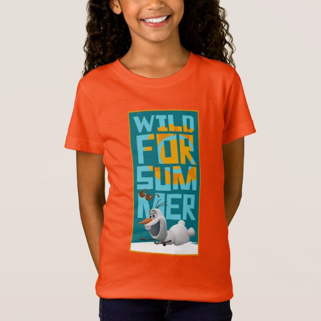 Olaf | Wild for Summer with Orange Circle T-Shirt (Front)
