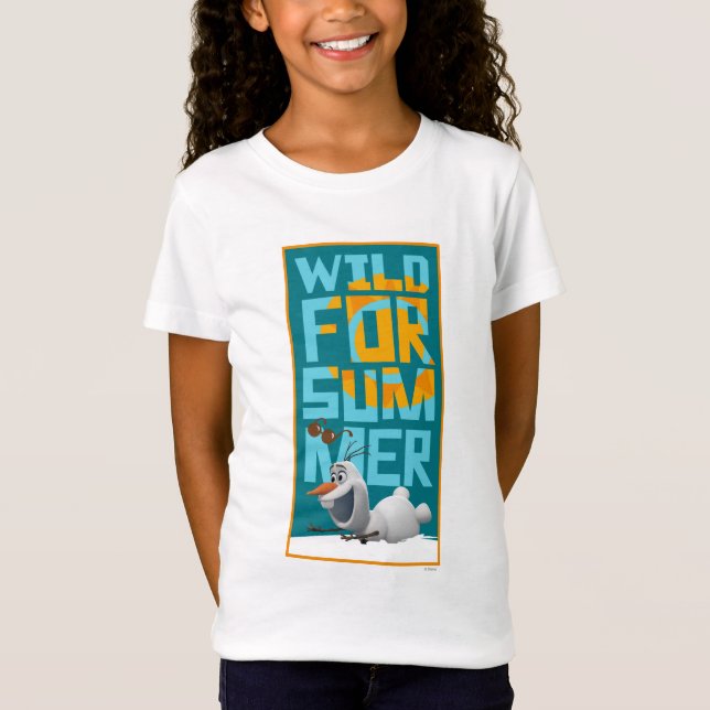 Olaf | Wild for Summer with Orange Circle T-Shirt (Front)