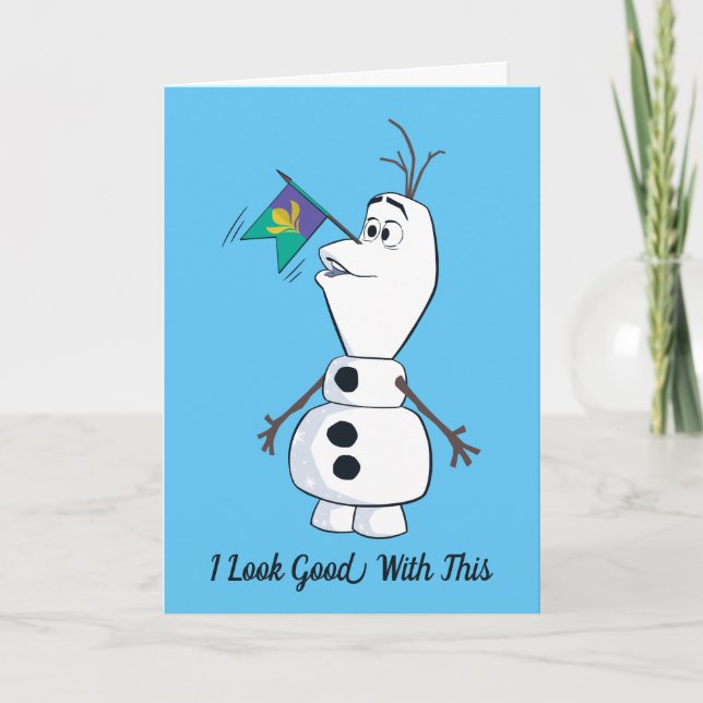 Olaf With Flag Nose Card (Front)