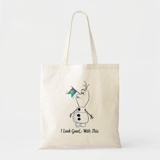 Olaf With Flag Nose Tote Bag (Front)