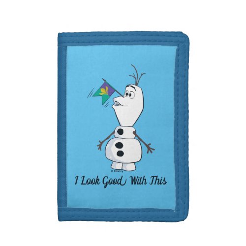 Olaf With Flag Nose Trifold Wallet