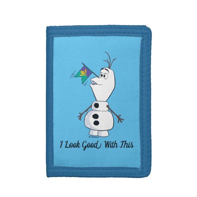 Olaf With Flag Nose Trifold Wallet (Front Vertical)