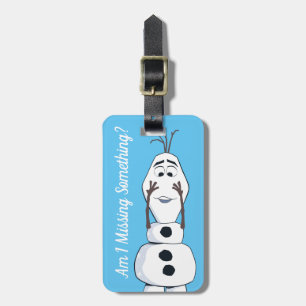 Olaf With No Nose Luggage Tag