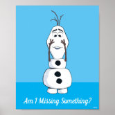 Olaf Licked By Wolf Poster | Zazzle