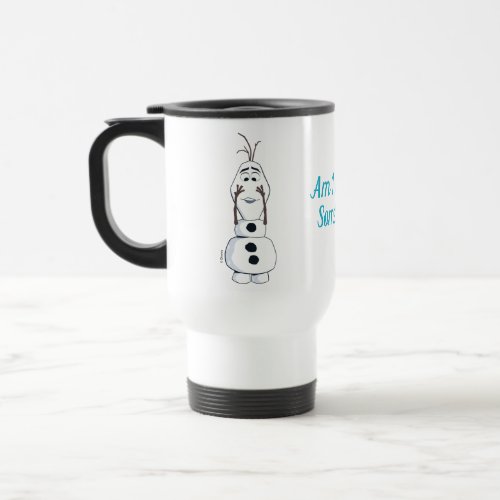 Olaf With No Nose Travel Mug