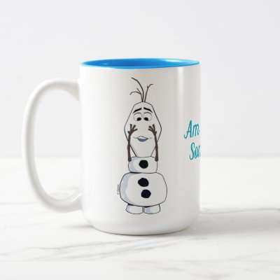 Olaf With No Nose Two-Tone Coffee Mug