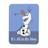Olaf With No Nose Magnet | Zazzle