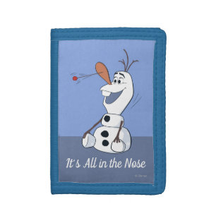 Olaf With Paddle Ball Nose Tri-fold Wallet
