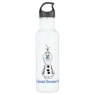 Olaf With Snowglobe Nose Stainless Steel Water Bottle