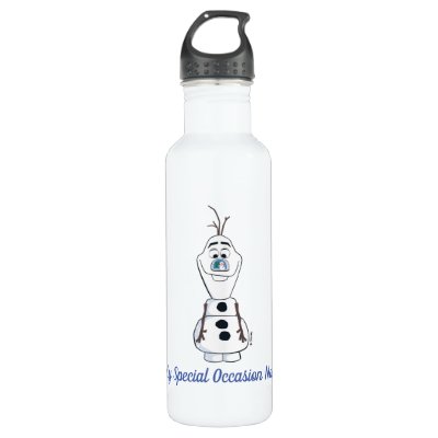 Olaf With Snowglobe Nose Stainless Steel Water Bottle