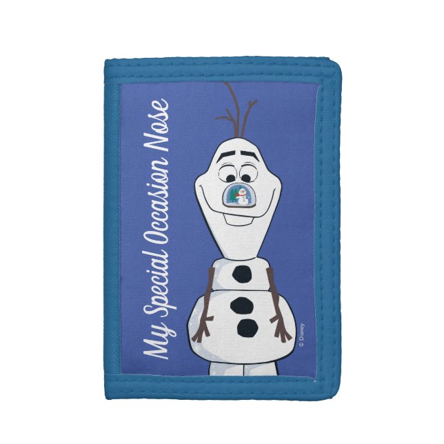 Olaf With Snowglobe Nose Trifold Wallet (Front Vertical)