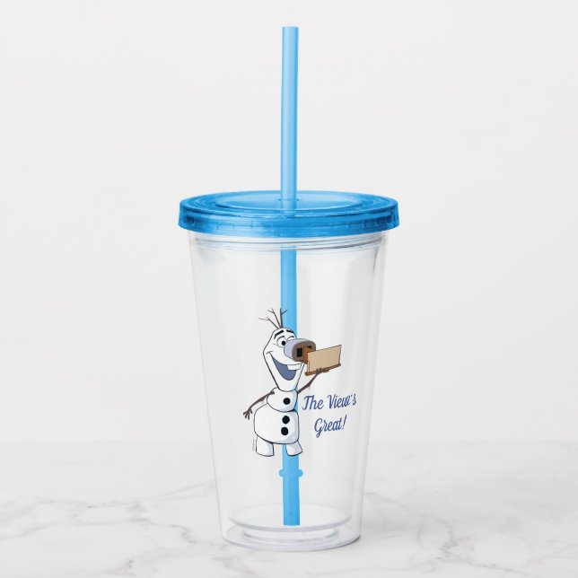 Olaf With Viewfinder Nose Acrylic Tumbler (Front)