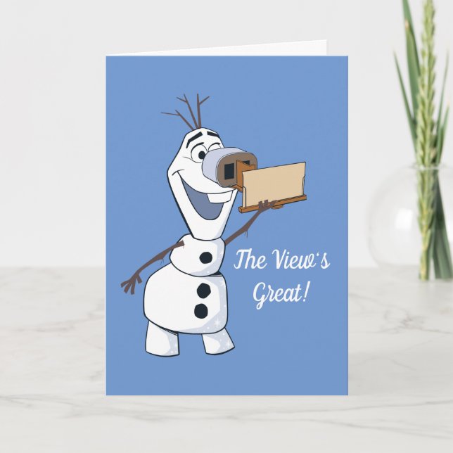 Olaf With Viewfinder Nose Card (Front)