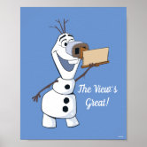 Olaf Licked By Wolf Poster | Zazzle