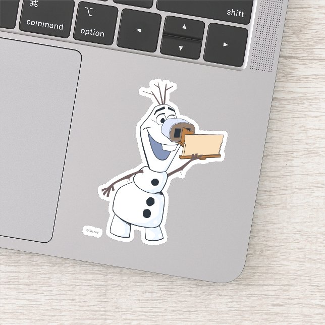 Olaf With Viewfinder Nose Sticker (Detail)