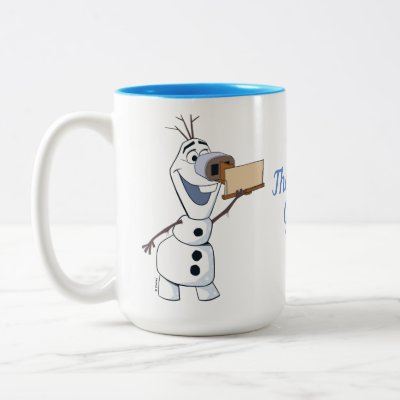 Olaf With Viewfinder Nose Two-Tone Coffee Mug