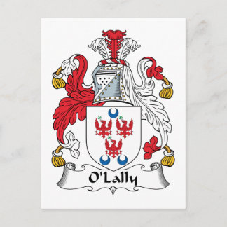 O'Lally Family Crest Postcard