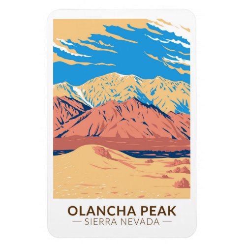 Olancha Peak Sierra Nevada California Vintage  Magnet