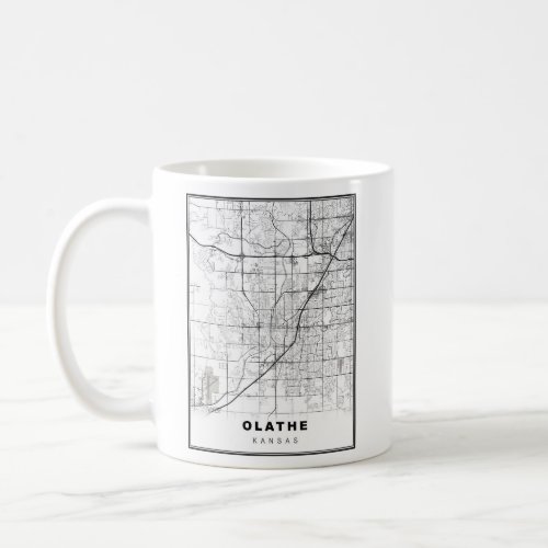 Olathe Map Coffee Mug