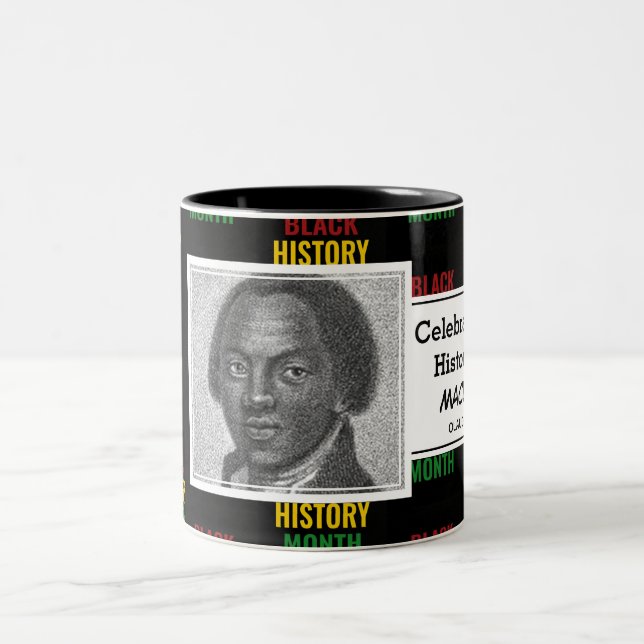 OLAUDAH EQUIANO The Real One | Black History Month Two-Tone Coffee Mug (Center)